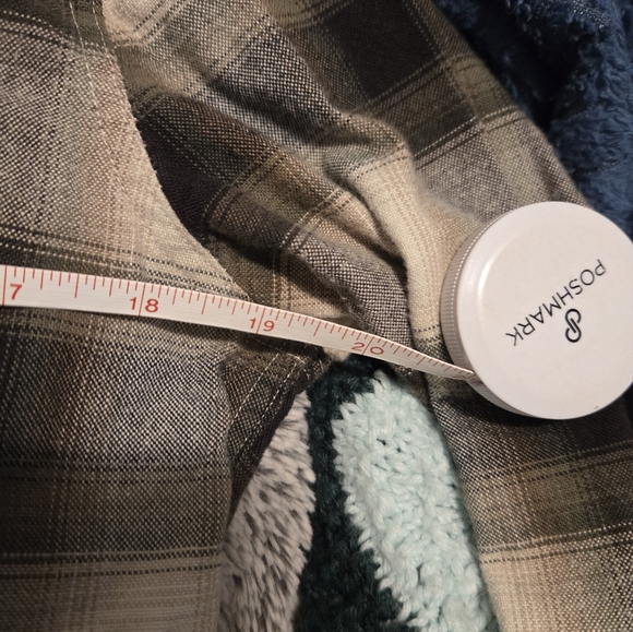 Levi's Barstow Western Flannel Shirt Size S Green Brown EUC - Picture 4 of 8